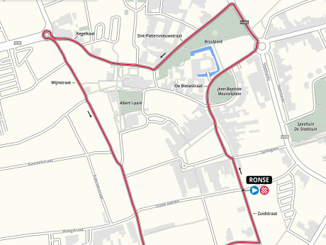 Team relay parcours WK G-wielrennen
