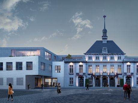 NAC voorgevel nacht
