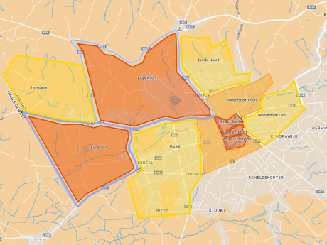 WK G-wielrennen zones Ronse
