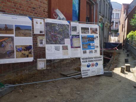 Opgraving smalle Begijnhofstraat - copyright SOLVA