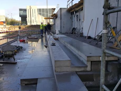 november 2018 : opbouw tribune