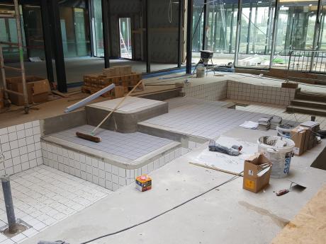 april 2019:recreatieve zone wordt betegeld