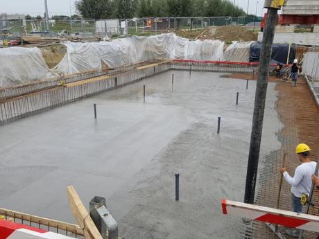 september 2018 : toegieten kuip