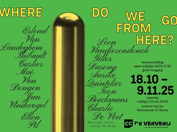 Tentoonstelling 'Where do we go from here?'